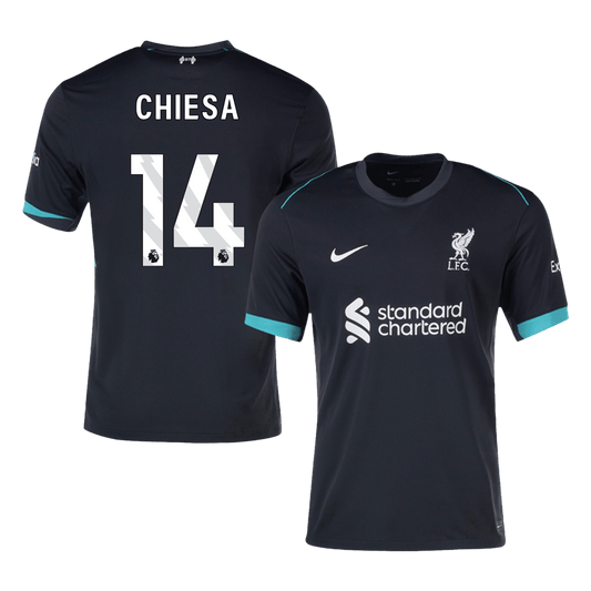 Tricouri Fotbal Liverpool CHIESA #14 Deplasare 2024/25 - Super (mărime mare)