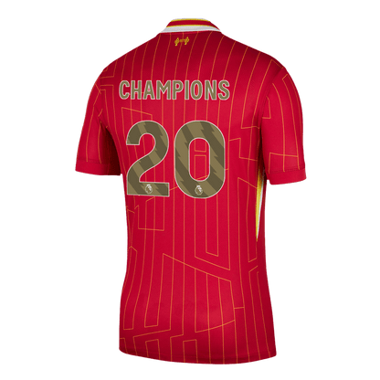 Tricouri Fotbal Liverpool CHAMPIONS #20 Acasă 2024/25 - Super