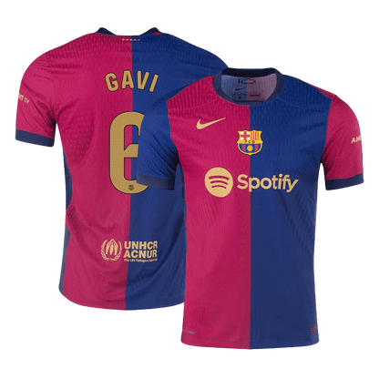 Tricouri Fotbal Barcelona GAVI #6 Acasă 2024/25 Authentic