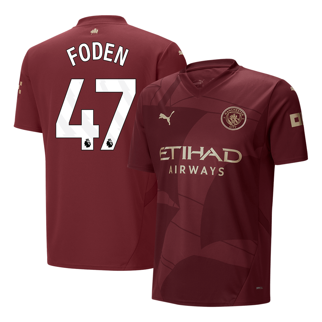 Tricouri Fotbal Manchester City FODEN #47 Treilea 2024/25 (mărime mare)