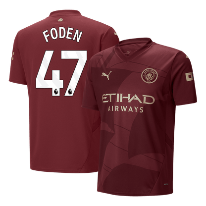 Tricouri Fotbal Manchester City FODEN #47 Treilea 2024/25 (mărime mare)