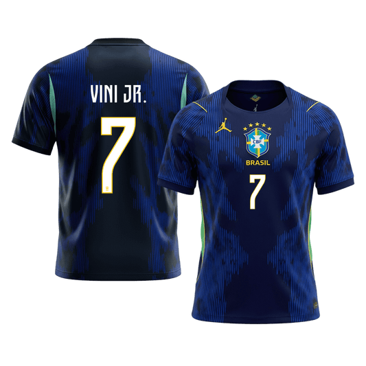 Tricouri Fotbal Brazilia VINI JR. #7 Deplasare Cupa Mondială 2026
