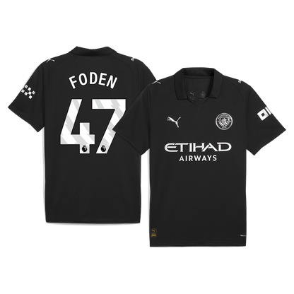 Tricouri Fotbal Manchester City FODEN #47 Deplasare 2025/26