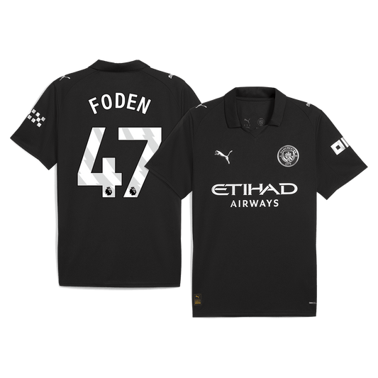 Tricouri Fotbal Manchester City FODEN #47 Deplasare 2025/26