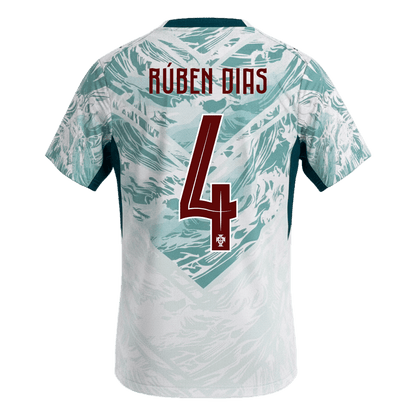 Tricouri Fotbal Portugalia RÚBEN DIAS #4 Deplasare Cupa Mondială 2026