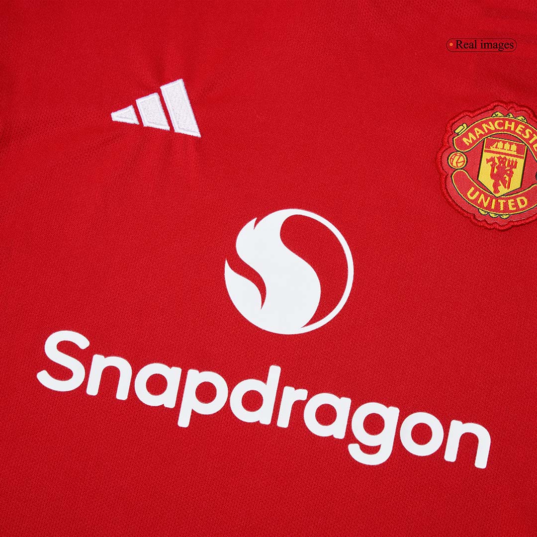 Set Tricouri Fotbal Manchester United Acasă 2025/26 Pentru Copii