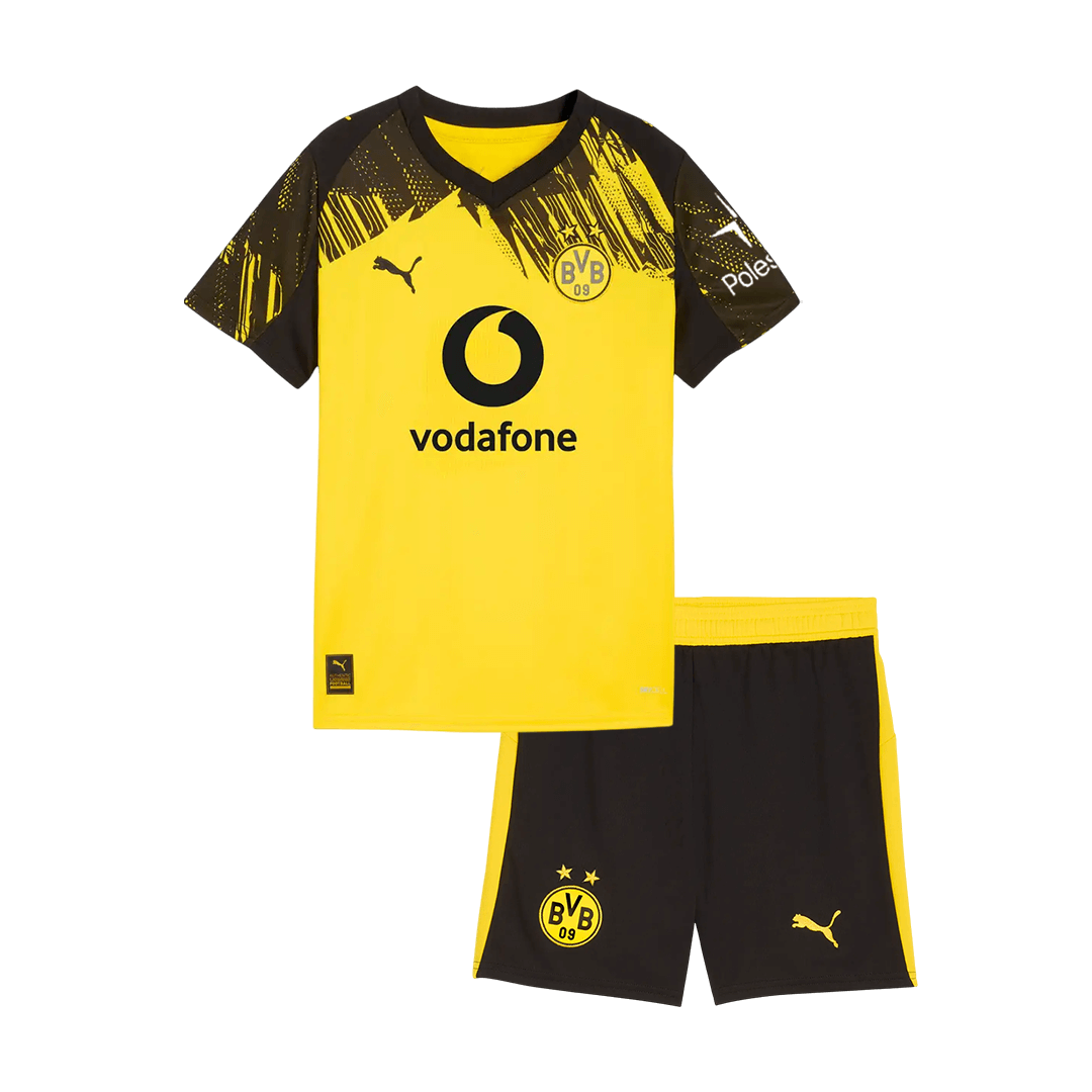 Set Tricouri Fotbal Borussia Dortmund Acasă 2025/26 Pentru Copii