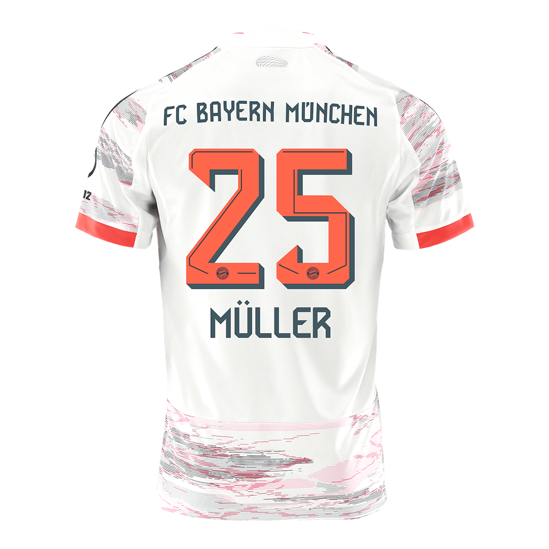 Tricouri Fotbal Bayern Munchen MÜLLER #25 Deplasare 2025/26