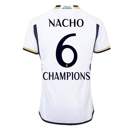 Tricouri Fotbal Real Madrid NACHO #6 Acasă 2023/24 Authentic - CHAMPIONS