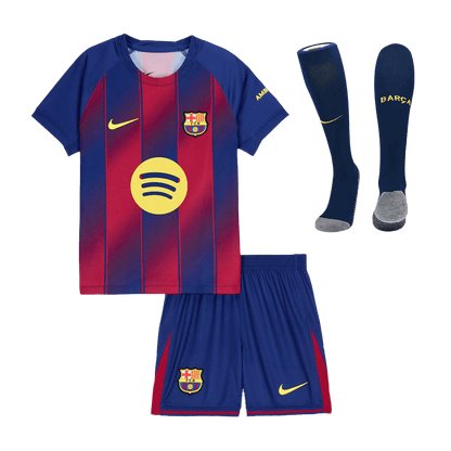 Set Tricouri Fotbal Barcelona Acasă 2025/26 Pentru Copii