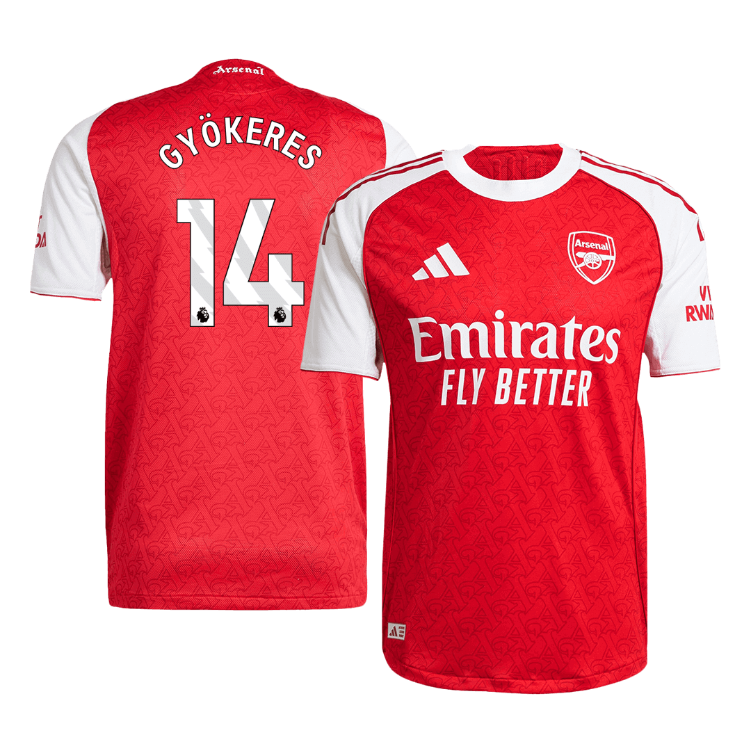 Tricouri Fotbal Arsenal GYÖKERES #14 Acasă 2025/26 Authentic