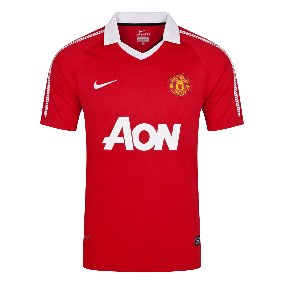 Tricouri Fotbal Vintage Manchester United Acasă 2010/11
