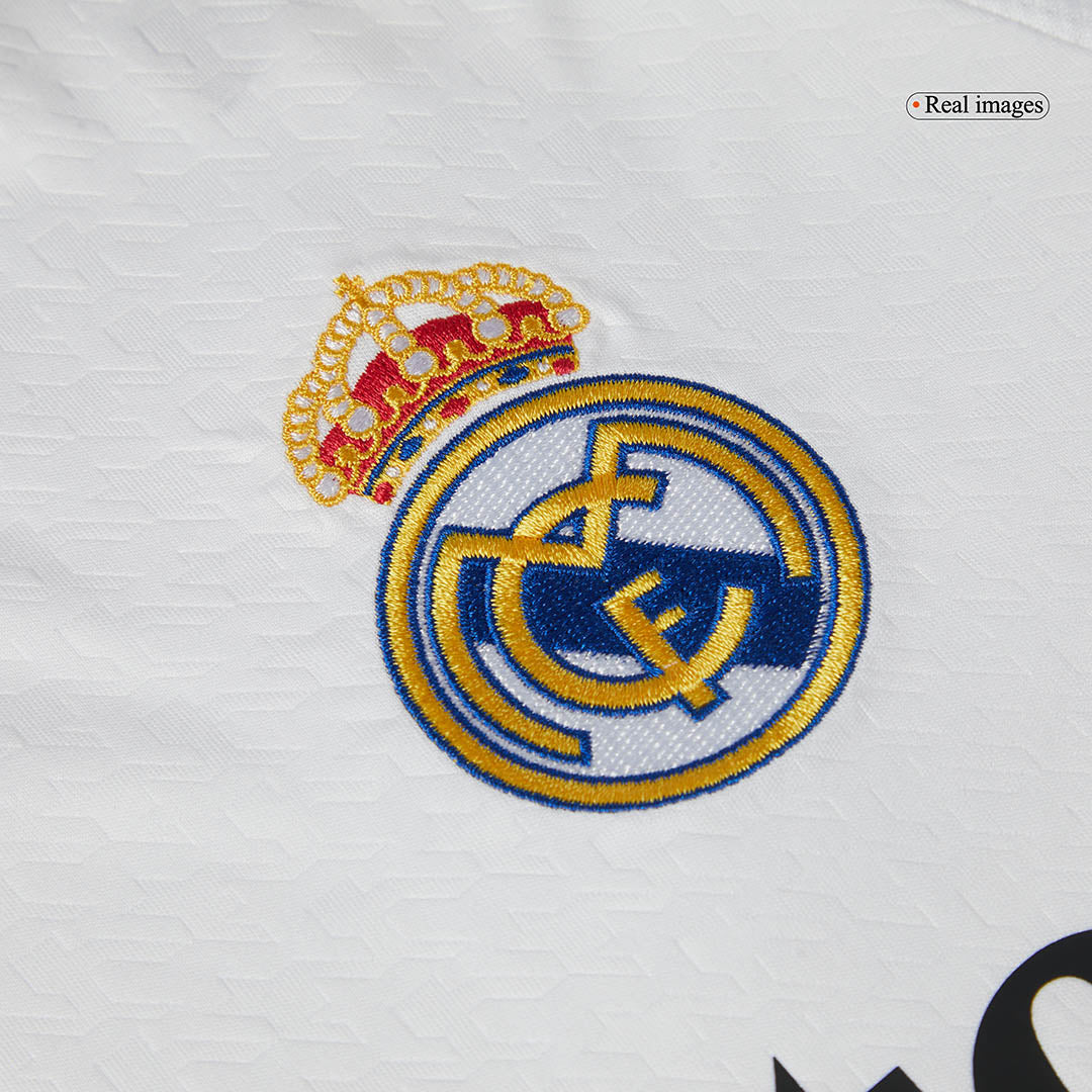 Tricouri Fotbal Real Madrid BELLINGHAM #5 Acasă 2024/25 (mărime mare)