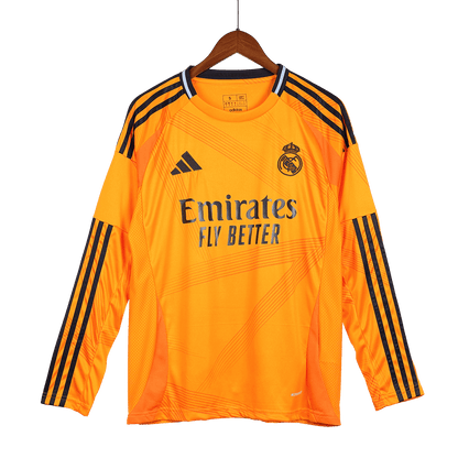 Tricouri Fotbal Real Madrid Deplasare 2024/25 Mânecă Lungă (mărime mare)