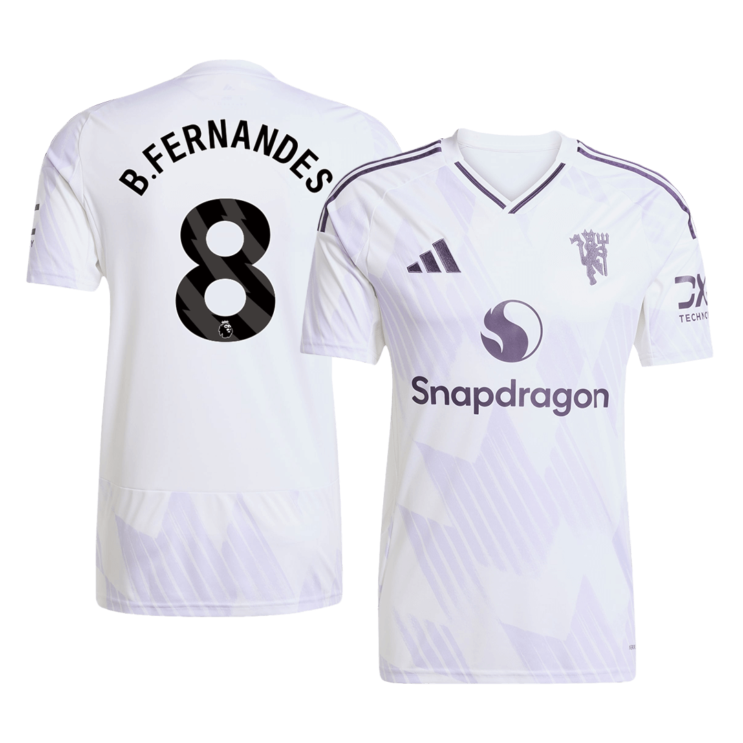 Tricouri Fotbal Manchester United B.FERNANDES #8 Deplasare 2025/26 (mărime mare)