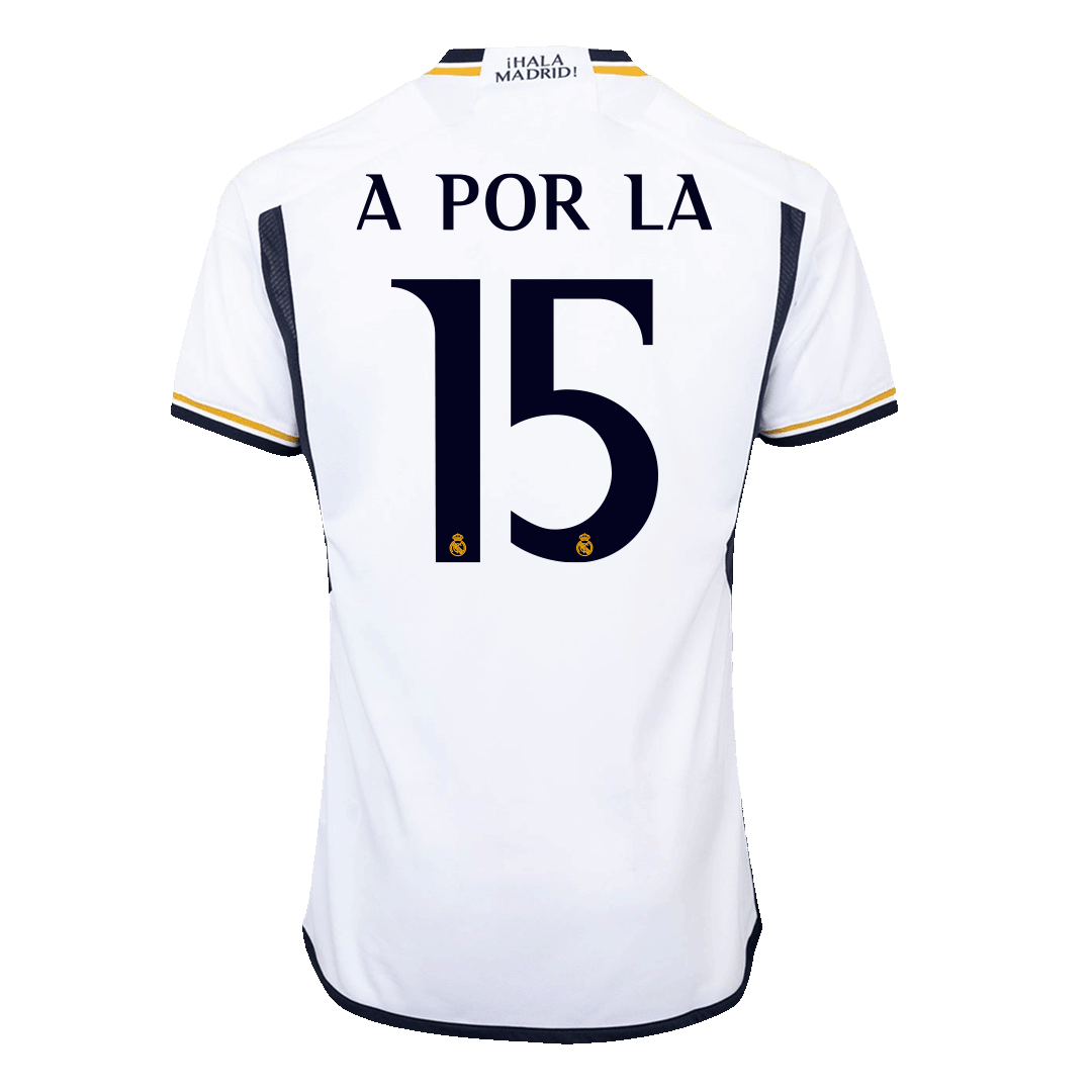 Tricouri Fotbal Real Madrid A POR LA #15 Acasă 2023/24 Authentic