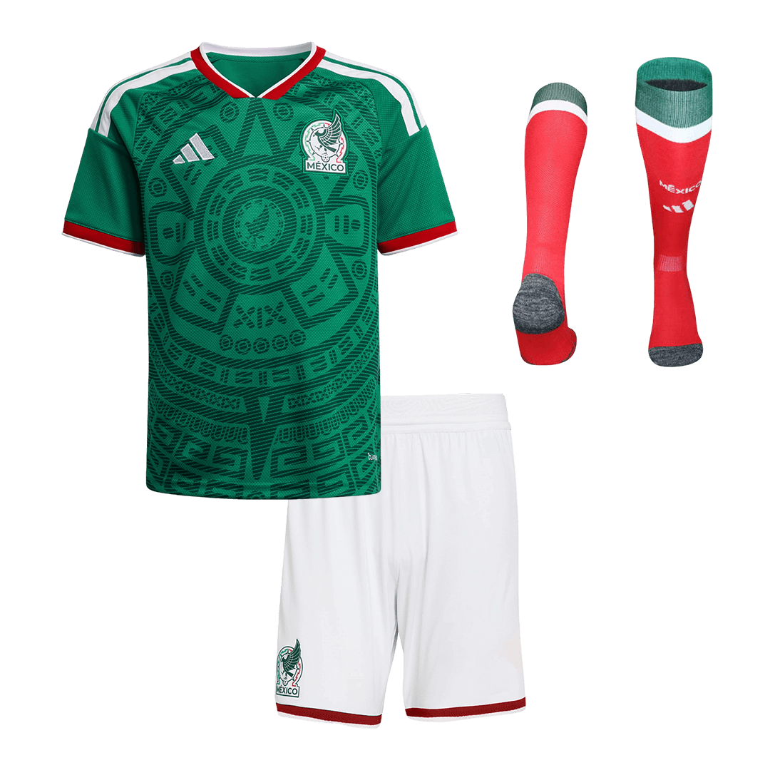 Set Tricouri Fotbal Mexico Acasă 2026 Pentru Copii - Premium
