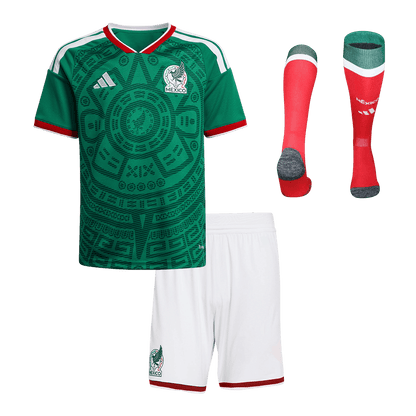 Set Tricouri Fotbal Mexico Acasă 2026 Pentru Copii - Premium