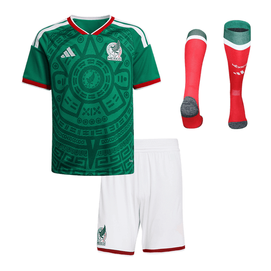 Set Tricouri Fotbal Mexico Acasă 2026 Pentru Copii - Premium