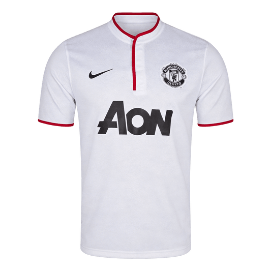 Tricouri Fotbal Vintage Manchester United Deplasare 2013/14
