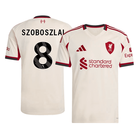 Tricouri Fotbal Liverpool SZOBOSZLAI #8 Deplasare 2025/26