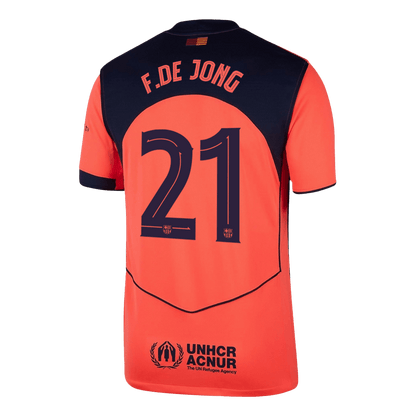 Tricouri Fotbal Barcelona F.DE JONG #21 Treilea 2025/26 - UCL
