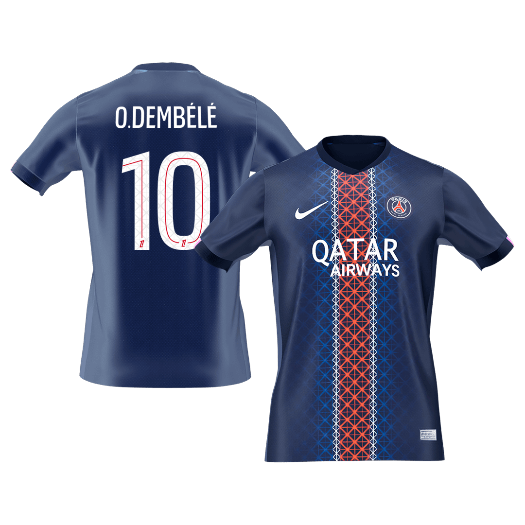 Tricouri Fotbal PSG O.DEMBÉLÉ #10 Acasă 2025/26 - Premium (mărime mare)