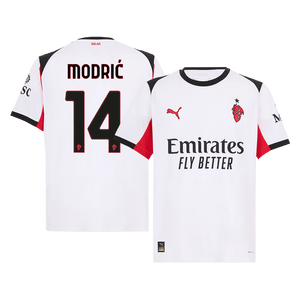 Tricouri Fotbal AC Milan MODRIĆ #14 Deplasare 2025/26 (mărime mare)