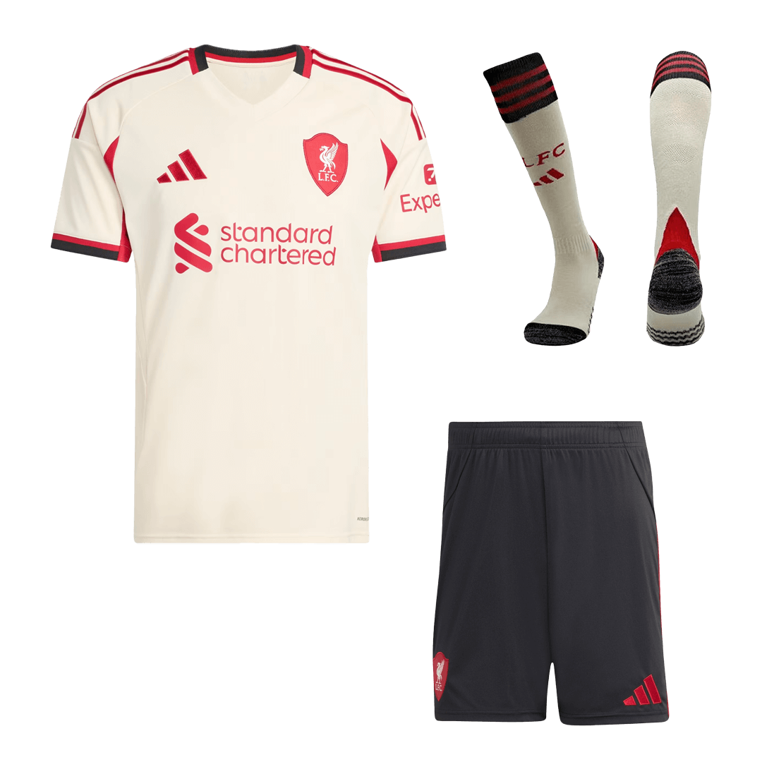 Set Tricouri Fotbal Liverpool Deplasare 2025/26