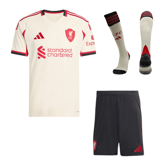 Set Tricouri Fotbal Liverpool Deplasare 2025/26