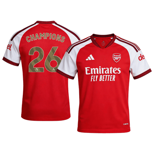 Tricouri Fotbal Arsenal CHAMPIONS #26 Acasă 2026/27