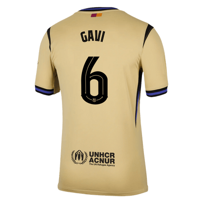 Tricouri Fotbal Barcelona GAVI #6 Deplasare 2025/26 - UCL