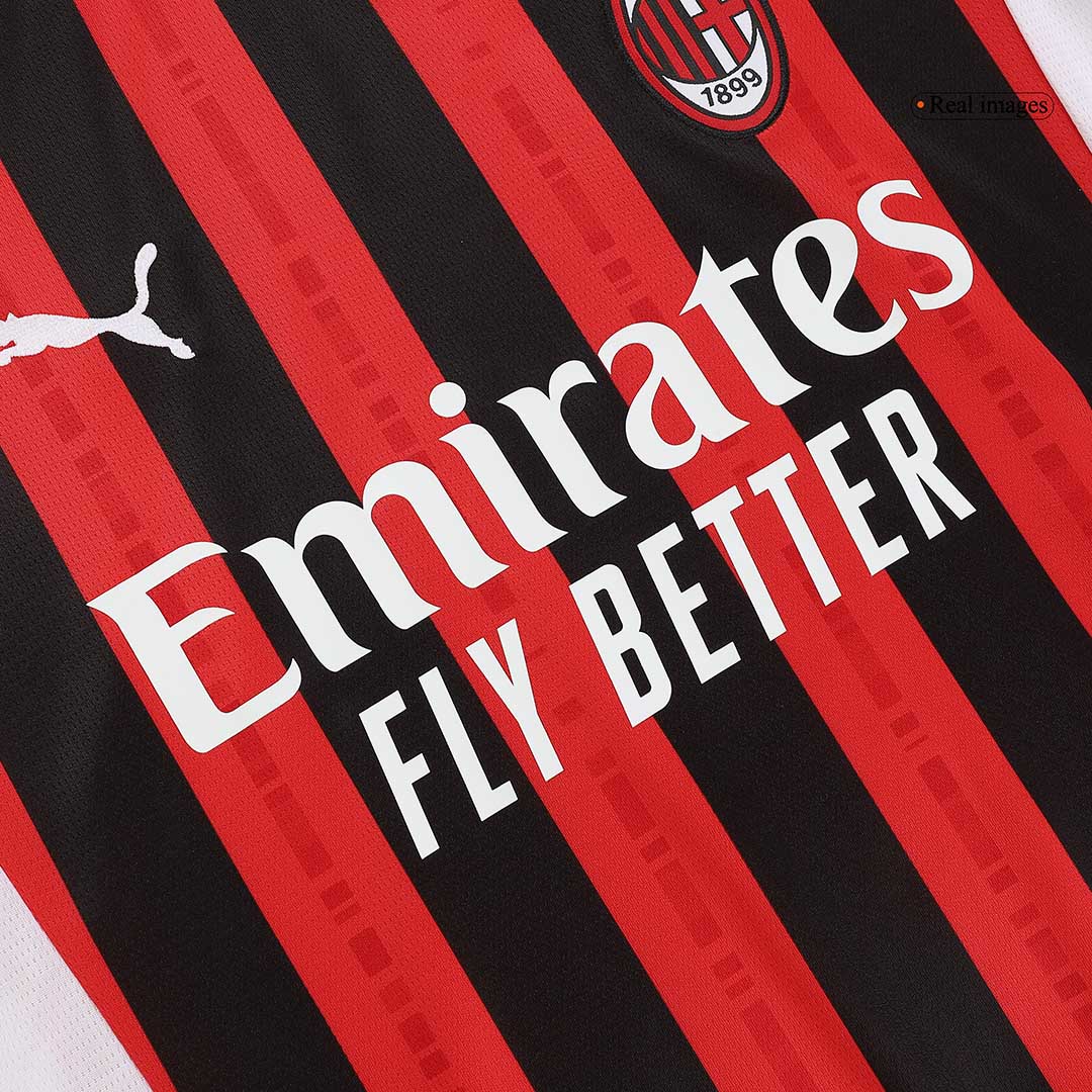 Tricouri Fotbal AC Milan Acasă 2024/25 (mărime mare)
