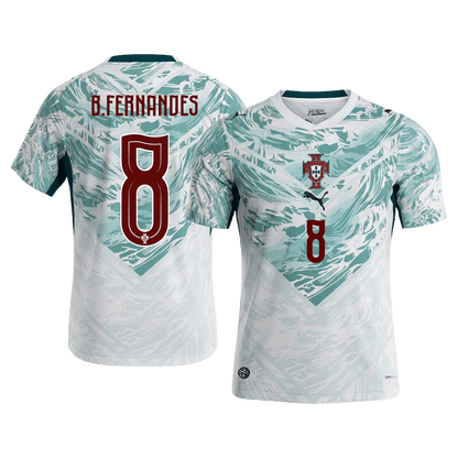 Tricouri Fotbal Portugalia B.FERNANDES #8 Deplasare Cupa Mondială 2026