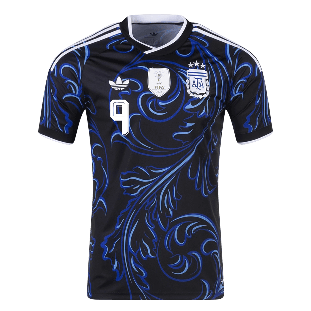 Tricouri Fotbal Argentina J. ÁLVAREZ #9 Deplasare Cupa Mondială 2026