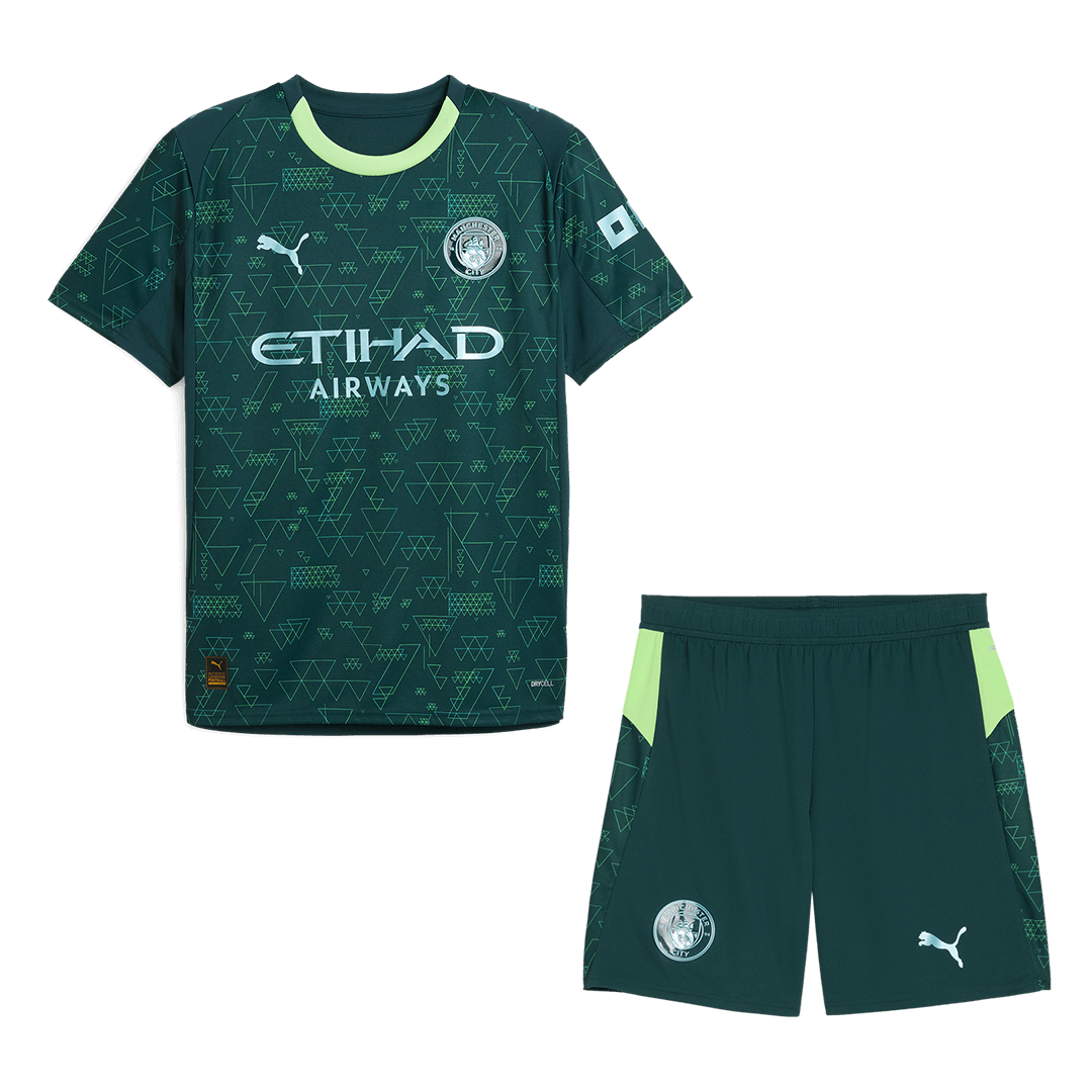 Set Tricouri Fotbal Manchester City Al Patrulea 2025/26