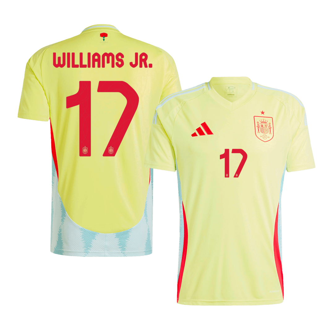 Tricouri Fotbal Spania WILLIAMS JR. #17 Deplasare 2024