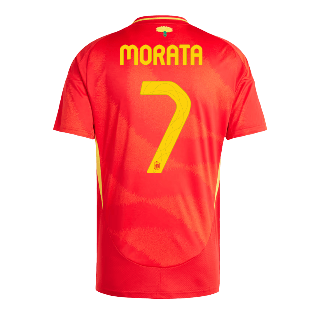 Tricouri Fotbal Spania MORATA #7 Acasă 2024