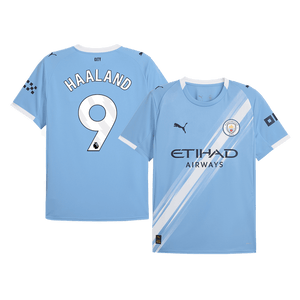 Tricouri Fotbal Manchester City HAALAND #9 Acasă 2025/26 - Premium