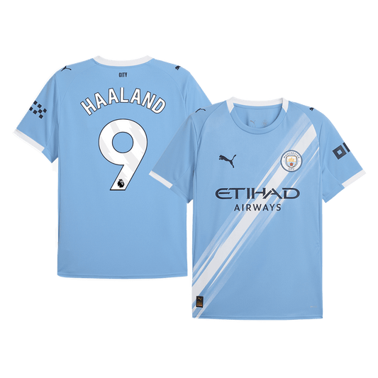 Tricouri Fotbal Manchester City HAALAND #9 Acasă 2025/26 - Premium (mărime mare)
