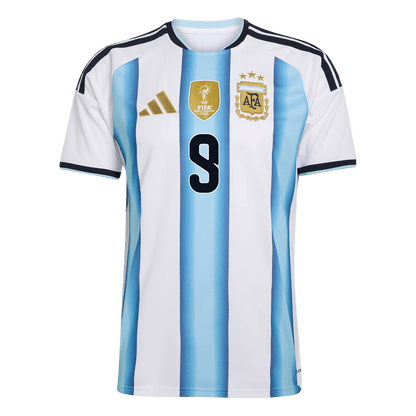 Tricouri Fotbal Argentina J.ÁLVAREZ #9 Acasă Cupa Mondială 2026