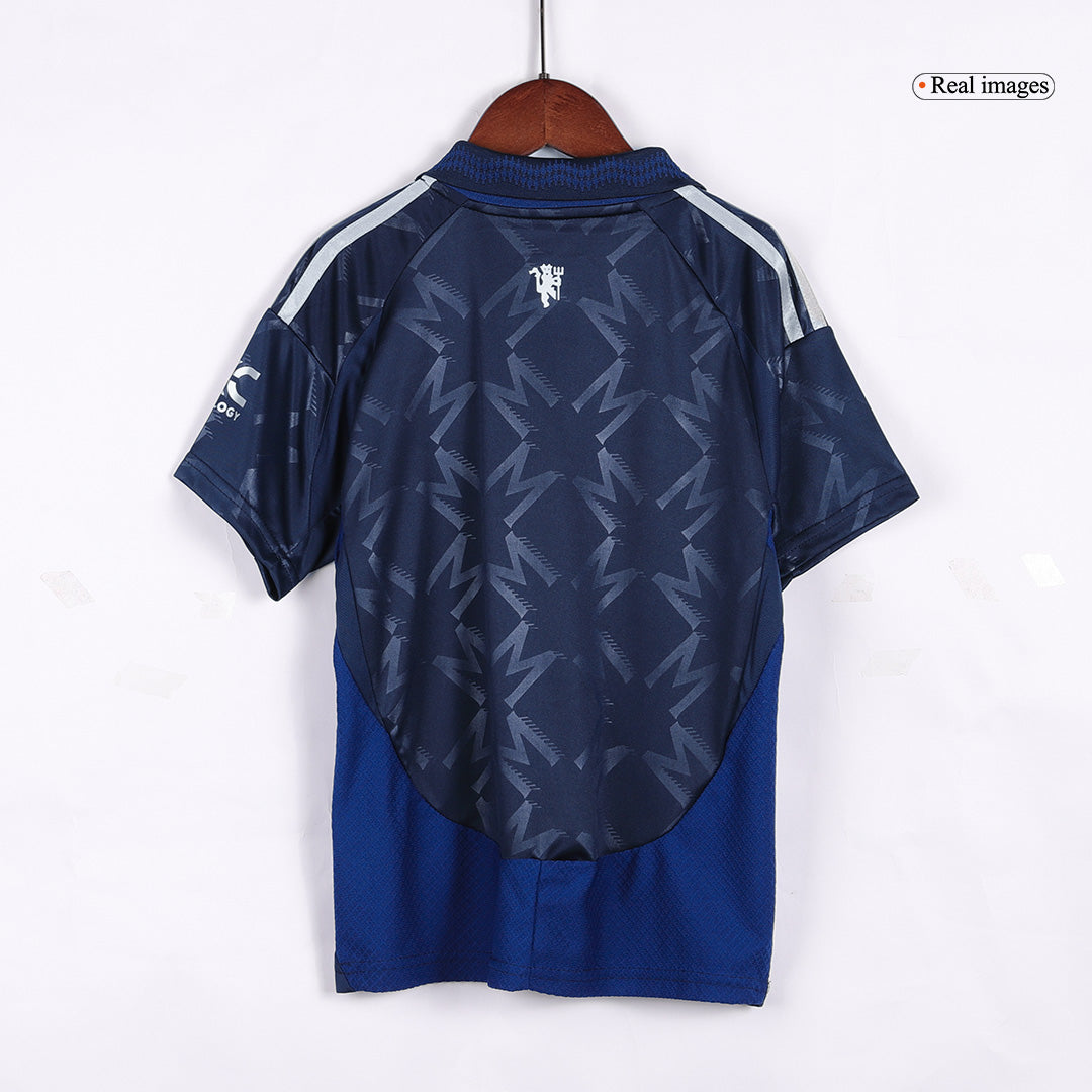 Set Tricouri Fotbal Manchester United Deplasare 2024/25 Pentru Copii