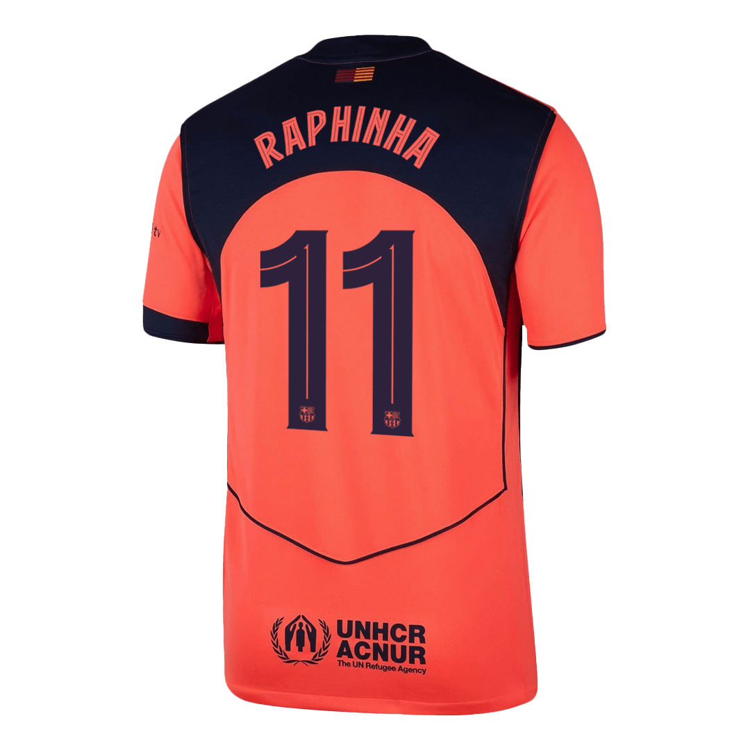 Tricouri Fotbal Barcelona RAPHINHA #11 Treilea 2025/26 - UCL