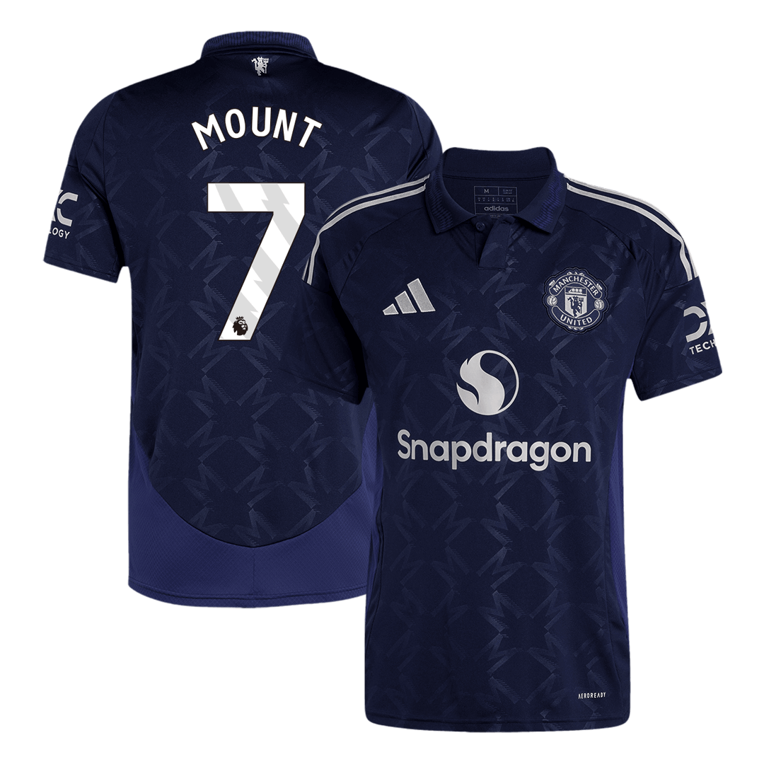 Tricouri Fotbal Manchester United MOUNT #7 Deplasare 2024/25 (mărime mare)