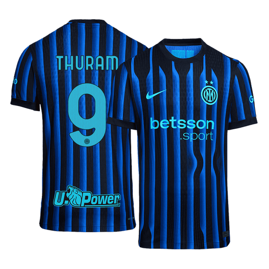 Tricouri Fotbal Inter Milano THURAM #9 Acasă 2025/26 Authentic
