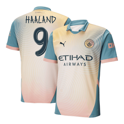 Tricouri Fotbal Manchester City HAALAND #9 Al Patrulea 2024/25 - Definitely City (mărime mare)