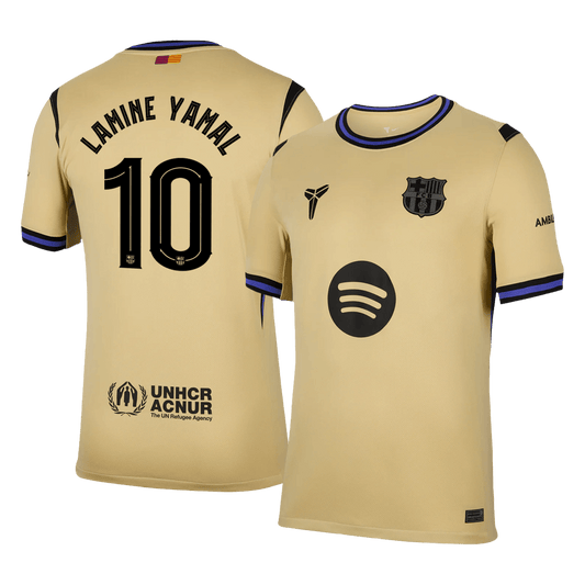 Tricouri Fotbal Barcelona LAMINE YAMAL #10 Deplasare 2025/26 - UCL
