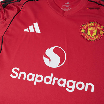 Tricouri Fotbal Manchester United B.FERNANDES #8 Acasă 2025/26 - Premium (mărime mare)