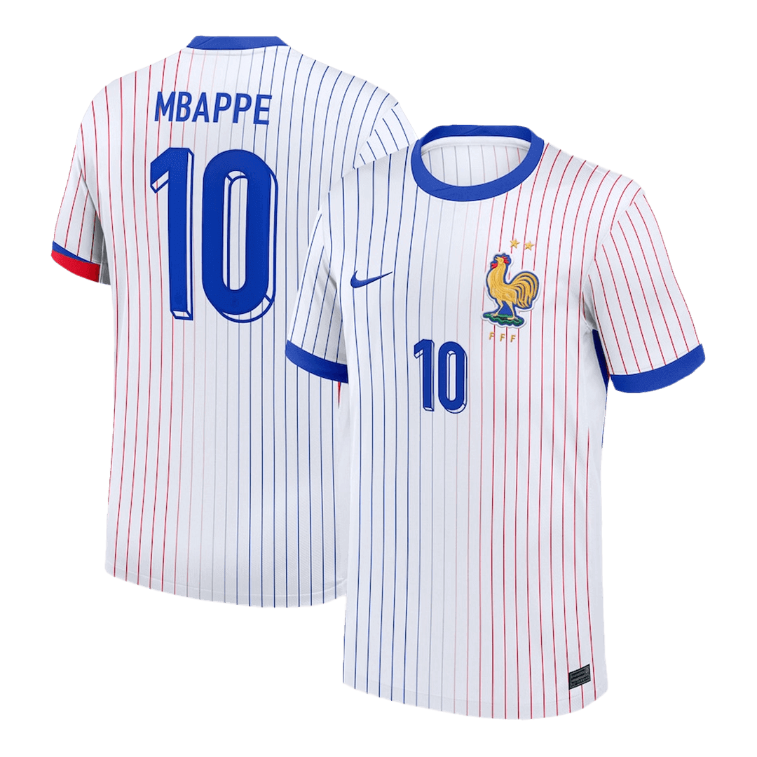Tricouri Fotbal Franța MBAPPE #10 Deplasare 2024 (mărime mare)