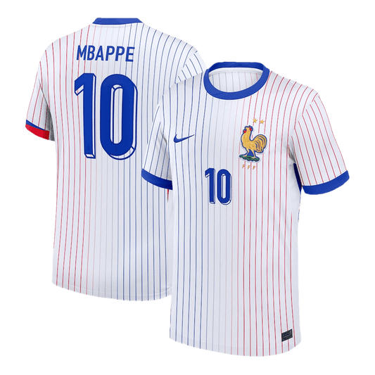 Tricouri Fotbal Franța MBAPPE #10 Deplasare 2024 (mărime mare)